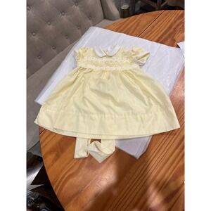 Vintage Fischel Lord & Taylor Baby Dress Sz 4T CottageCore 1970's